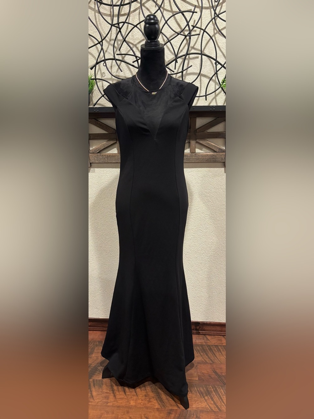 Classic Black Maxi Evening Dress by